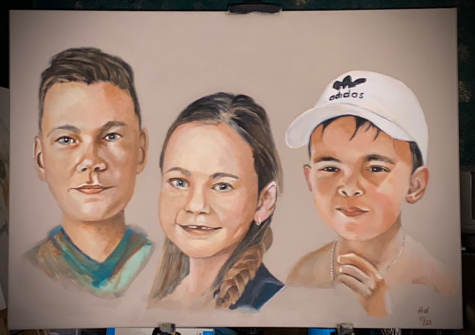 Klassiek familie portret