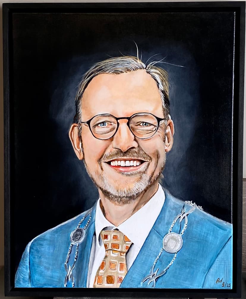 Portret in Acrylverf