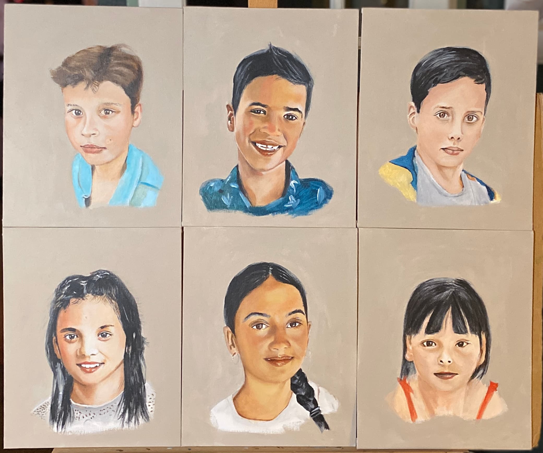 Uniek familie portret