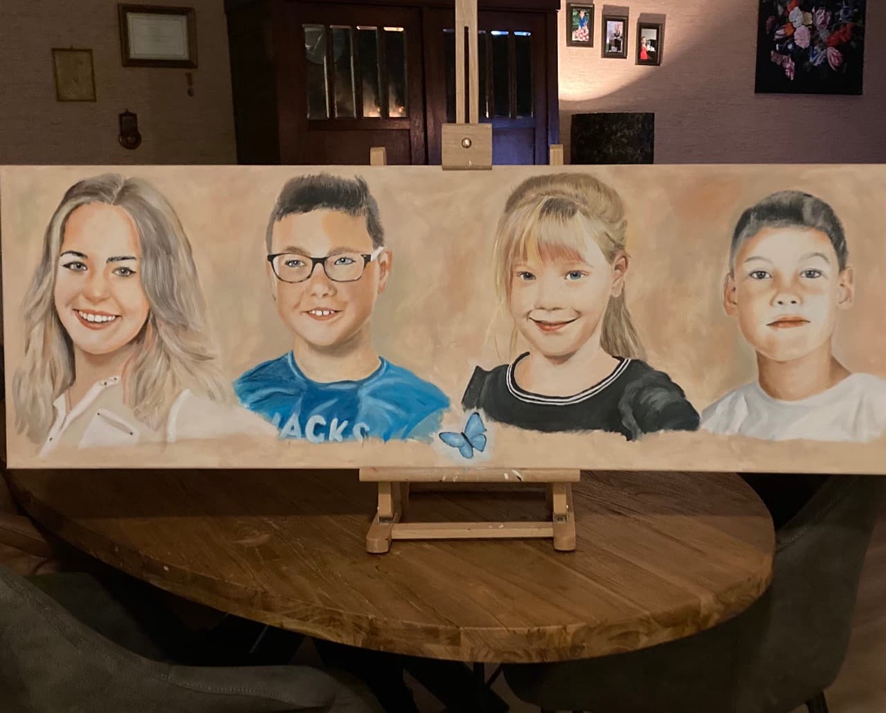 Artistiek familie portret