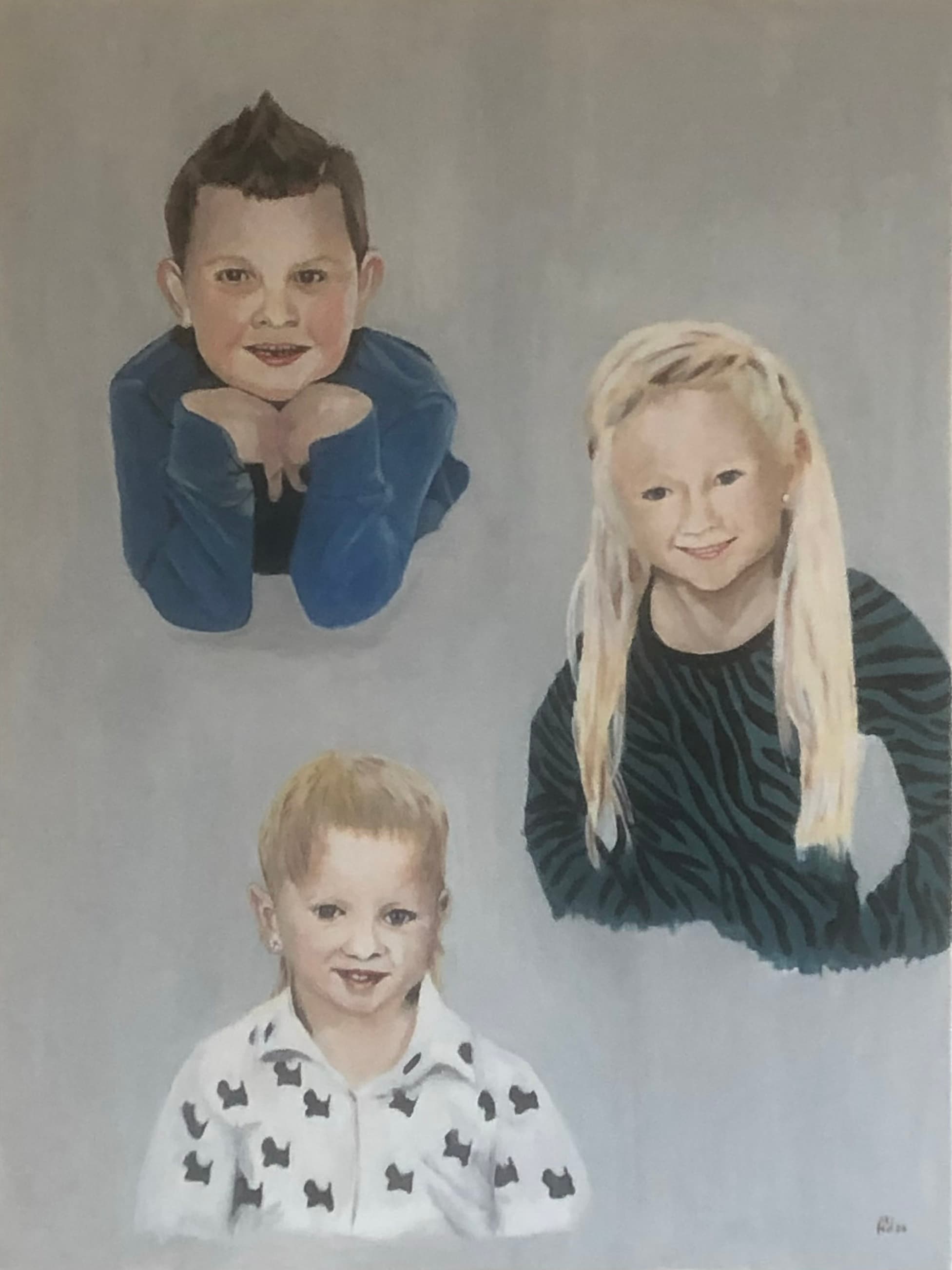 Levendig familie portret