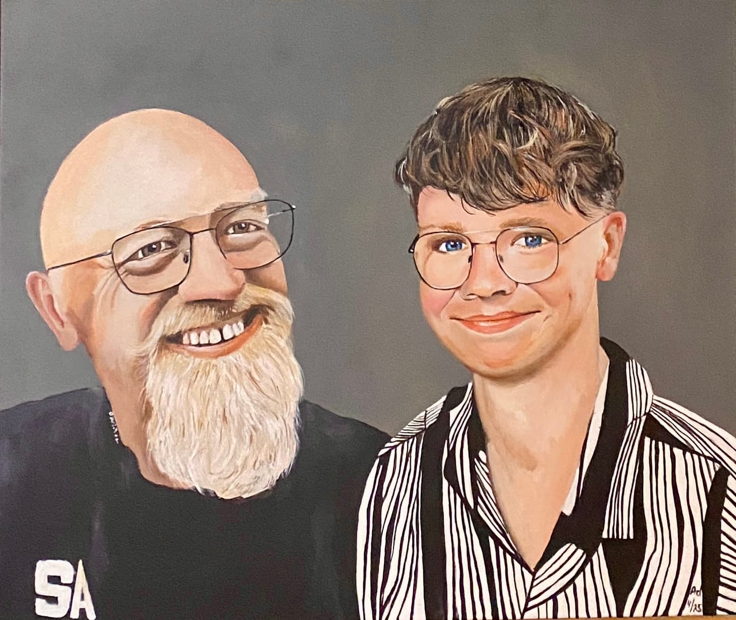 Gedetailleerd familie portret